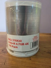 CompUSA 100 Pack 4.7gb 4x Blank DVD-R Spindle *Sealed*