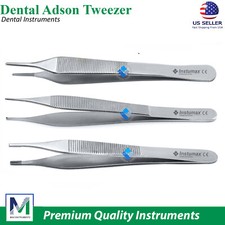 Adson Tissue Forceps Surgical Thumb Tweezers Serrated Tip Dental Instruments