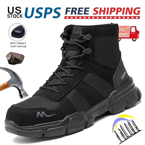 Indestructible Tactical Boots Mens Steel Toe Bulletproof Work Boots Safety Shoes - Picture 19 of 33