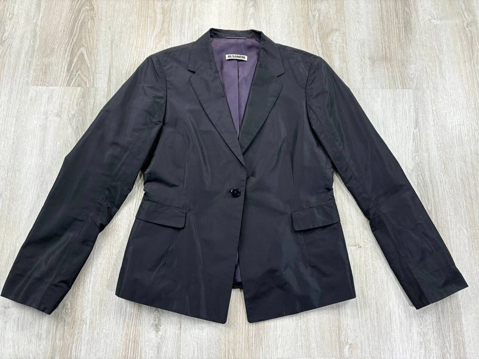 Blazer Mujer Jil Sander Talla 40 Color Negro Foto 2 de 4