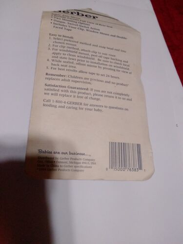 Vintage Safety Gerber Rear View Auto Mirror # 76383 - Foto 4 di 6