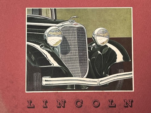1933 Lincoln V-12 deluxe sales brochure all models - Picture 2 of 6