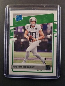 2020 Chronicles Draft Picks Donruss Optic Rated Rookie Justin Herbert #4 Ducks