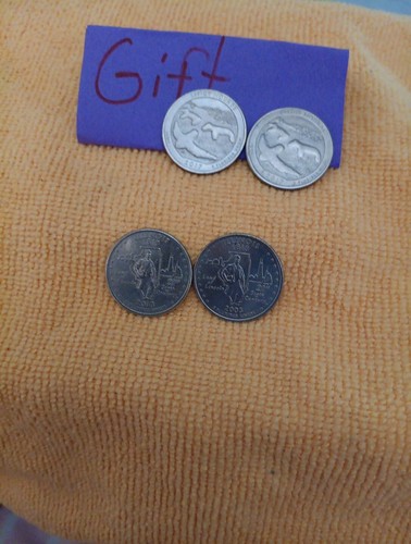 2 USA QUARTERS BOTH ILLINOIS 1818,