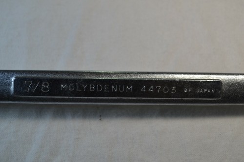 Llave combinada de molibdeno vintage Craftsman Japón 7/8" 44703 - Imagen 3 de 4