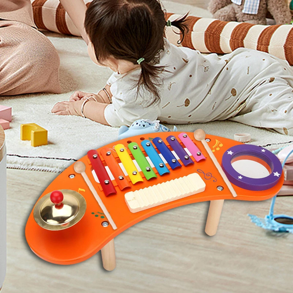 Baby music set wooden cheap