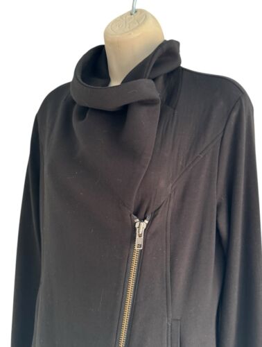 Helmut Lang Woman's Sz S Villous Asymmetric Hem Stretch Knit Jacket - Picture 3 of 12