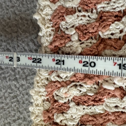 VTG Andrea Behar Jabe Sweater Sz Small Popcorn Italy ¾ Sleeve Open Weave Chunky - Picture 20 of 21