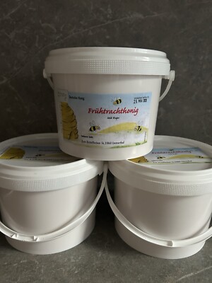 Deutscher Honig, 2,5kg  Frühtracht Honig, Obstblüten Raps, cremig