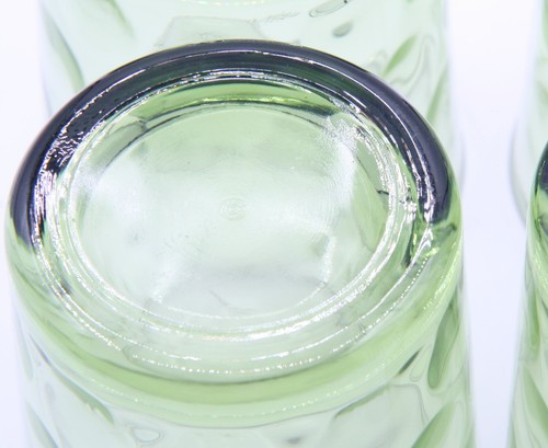 Eldorado Green Old Fashioned Glasses Hazel Atlas Retro MCM 1960s Set of 4 - Picture 10 of 11