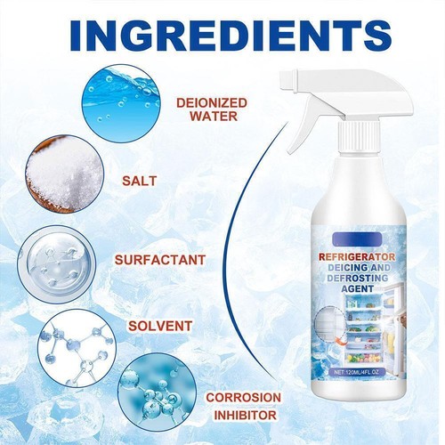 Freezer Defrosting Deicing Sprays, Refrigerators De·icer Ice Defroster Z0N5 D9C7 - Picture 9 of 10