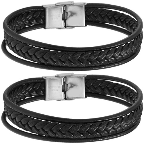 2 Pcs Bracelet Man Wrist Jewelry for Men Bracelets Trendy - 第 1/10 張圖片