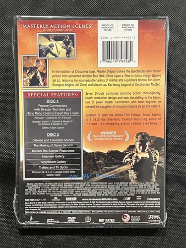 Seven Swords (DVD, 2005, 2-Disc, Region 1) New Sealed - Picture 2 of 2