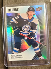 2023-2024 Upper Deck Allure Hockey Black Rainbow Kent Johnson Card # 99