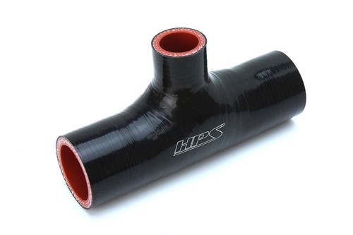HPS 1.5" ID x 6" Long 4-ply Silicone Coupler T Hose Adapter Black 38mm Coolant - Picture 1 of 3