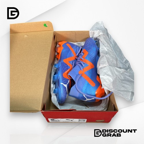 Puma Future Ultimate FG/AG Soccer Cleats Blue/White/Orange men's Size 8.5 - Picture 2 of 7