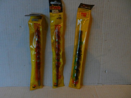 3 Irwin Wood Auger Bits 38 716 & 58 Made in USA! Free SHIPPING! 3 Irwin Wood Auger Bits 38 716 & 58 Made in USA! Free SHIPPING!