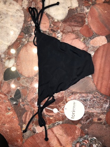 TORI PRAVER Black BIKINI Swimsuit Bottom Women's XS NWT - Picture 4 of 4
