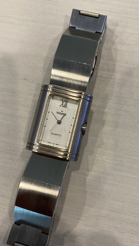 Seltene Visage Damen Silber Zifferblatt Quarz Unikat Armband Uhr - Bild 2 von 7