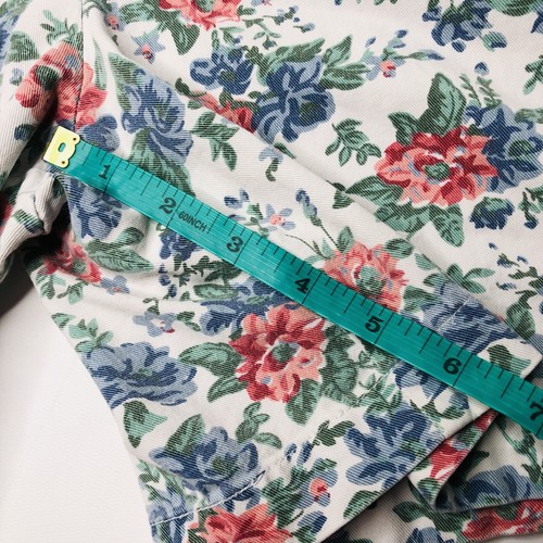 VTG 90s Floral Denim High Waisted Jean Shorts Jorts Size 18/20 Mary Engelbreit - Picture 9 of 16