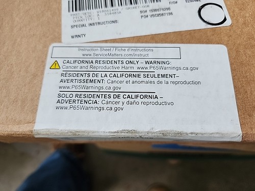 Whirlpool W10861499 White Freezer Door Gasket - Picture 3 of 3