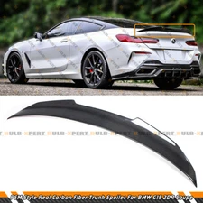 FOR 2019-2025 BMW G15 840i M850i F92 M8 2DR PSM STYLE CARBON FIBER TRUNK SPOILER