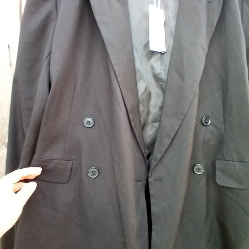 Derek Lam 10 Crosby Suit Womens Sz 14 Black Button Closure Zip Long Sleeve New - Picture 10 of 13