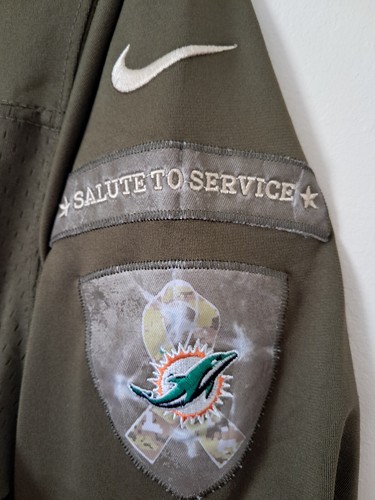 Miami Dolphins Jarvis Landry 14 NFL Jersey Medium Nike Salute To Service - Picture 3 of 8