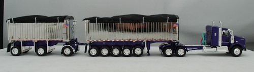 1/64 DCP Purple/Chrome Kenworth T800 Sleeper w/ Chrome East Genesis II Mfg - Picture 4 of 7