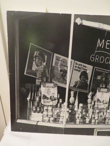 Vtg Black White Two Sided WWII Photo Store Displays Spam Posters Art Dry Mount - Picture 7 of 9