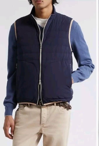 2169$ Brunello Cucinelli Mens Lightweight Outwear Puffer Vest Sz:US 2XL/56 EU - Picture 6 of 22