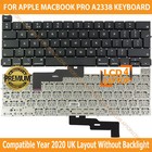 For Apple MacBook Pro 13" A2338 EMC 3578 UK Layout Keyboard Without Backlit 2020