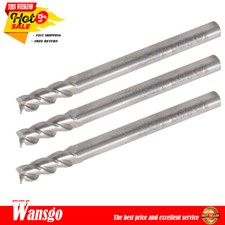 3 Pcs 1/8" 3 Flutel 1-1/2" Overall Length Regular Carbide End Mill