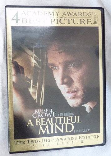 A Beautiful Mind (DVD, 2002, 2-Disc Set, Limited Edition Packaging Full Frame Aw - Picture 2 of 3