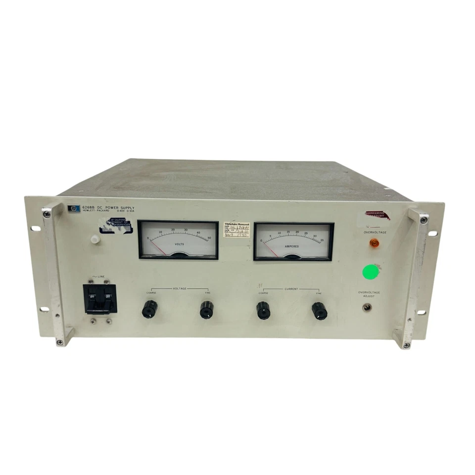 Hewlett Packard HP 6268B DC Power Supply 0-40V 0-30A Opt026 115V Made in USA - Image 2 of 4
