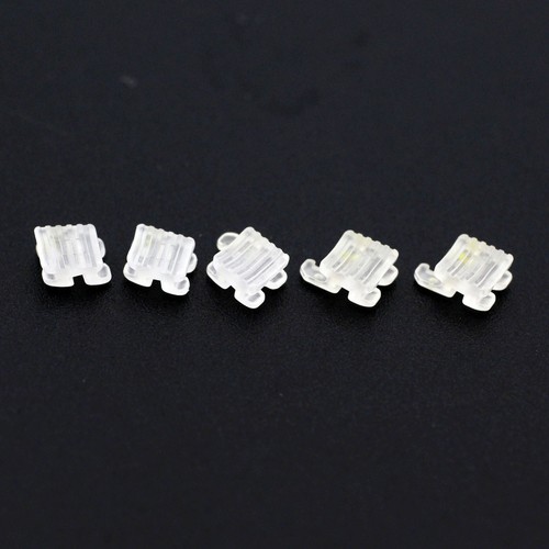 Brackets cerámicos de ortodoncia dental brackets transparentes estéticos gancho Roth MBT 022 345 - Imagen 27 de 33