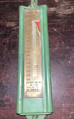 Vintage Antique HANSON No. 8916 "TEXAS COTTON SCALE" 160 Pound Capacity Chicago - Picture 2 of 6