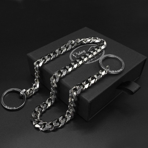 Collar para perro de cadena antifugas y adiestramiento dorado y Plata acero - Imagen 6 de 14