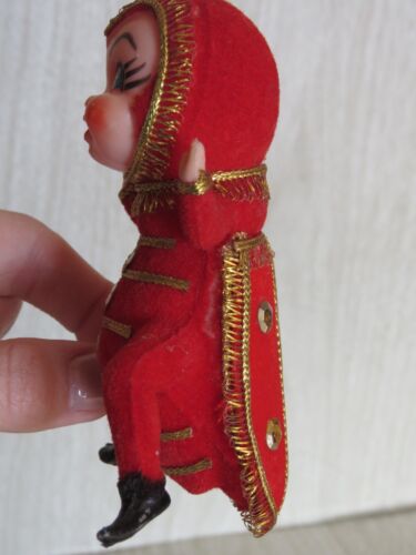 VTG Anthropomorphic Flocked Red Pixie Ladybug Bug Christmas Ornament Japan READ - Picture 14 of 22