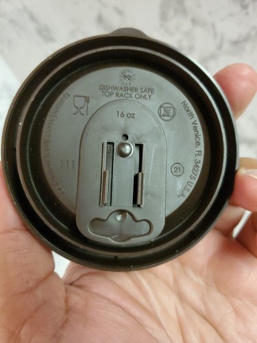 Tervis Travel Lid 16 Ounce - Brown Double Walled Insulated Tumbler Travel CUP - Picture 3 of 8