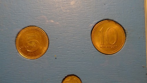 1975 ANGOLA  COIN TRAINING BOARD SET - Picture 12 of 13