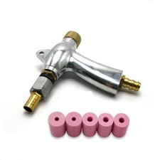 Sandblast Gun Air Sand Blasting Gun 5x Ceramic Nozzles For Sandblaster Cabinet