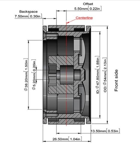 Mickey Thompson Street Comp SC-5 1,9" Beadlock Wheels Felgen Scale Crawler TRX4 - Bild 6 von 7