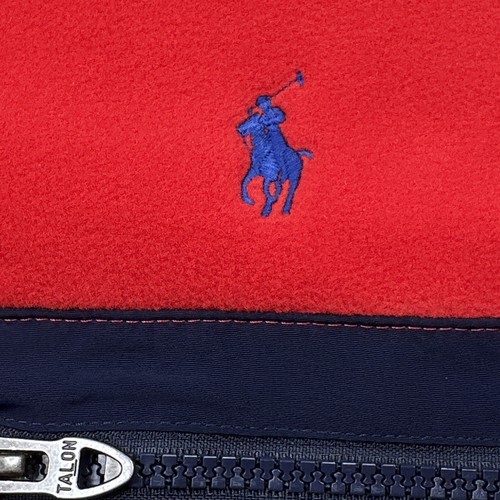 Polo Ralph Lauren Sweater Jacket MENS LARGE Snap-T Fleece Pullover Pony Red NWT - Picture 8 of 13