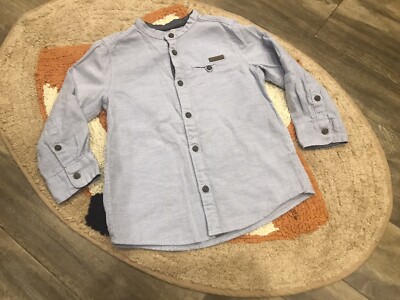 collarless dress shirt h&m Men - Black Slim Fit Band-Collar Shirt - Size: XS