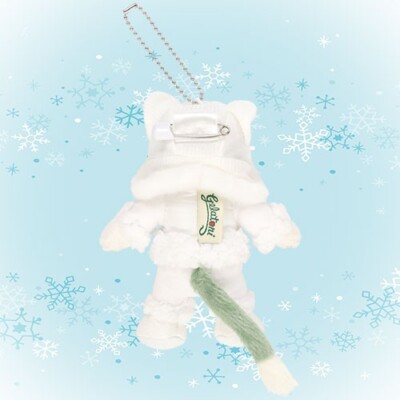 Tokyo Disney Duffy gelatoni White Winter Time Wonders badge Plush