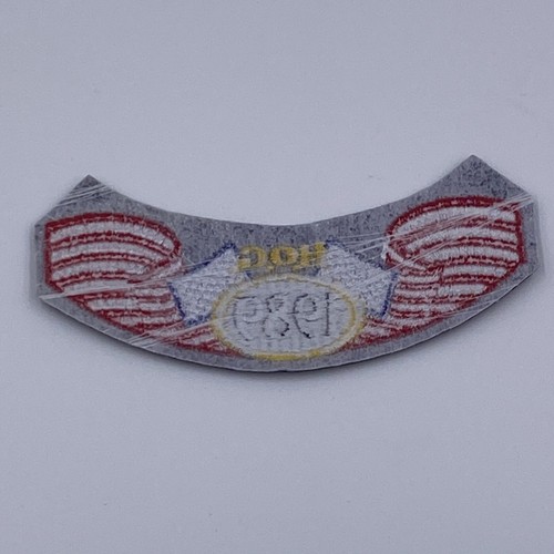 Vintage H.O.G. 1989 Harley Davidson Owners Group Jacke Rocker Patch mit Pin - Bild 3 von 7