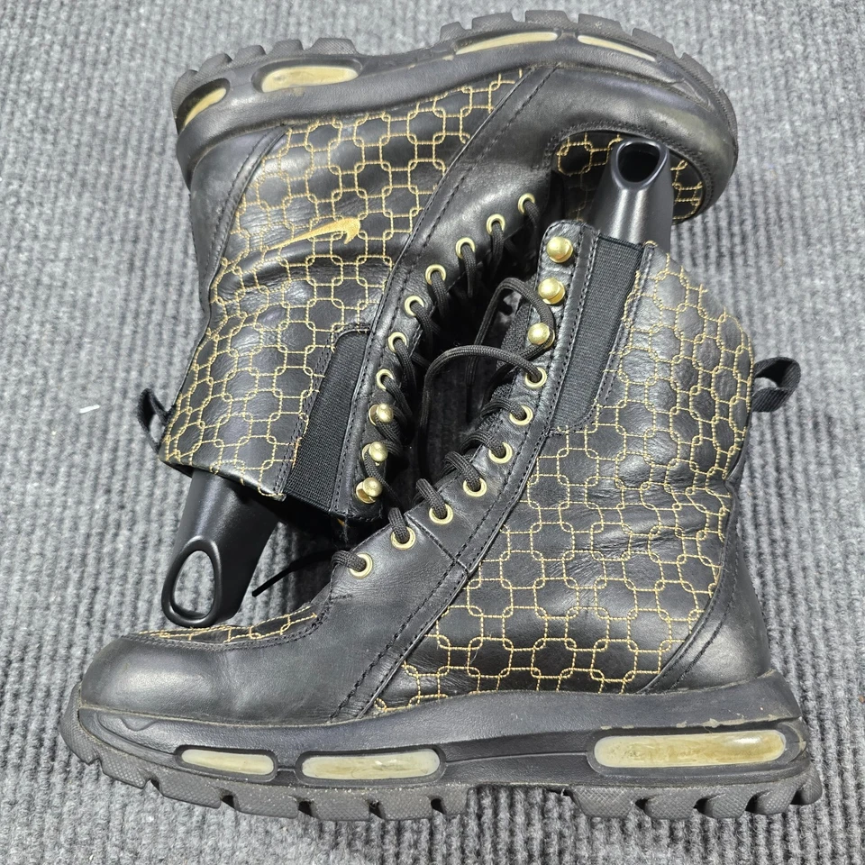 Botas de combate vintage Nike ACG para mujer 7,5 negras amarillas senderismo retro 311910-071 Foto 2 de 4