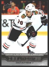 Cole Guttman #DD-22 2023-24 Upper Deck Debut Dates Chicago Blackhawks