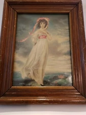 Vintage Mid Century Framed Reproduction 1794 Pinkie Sir Thomas Lawrence $200 B-4